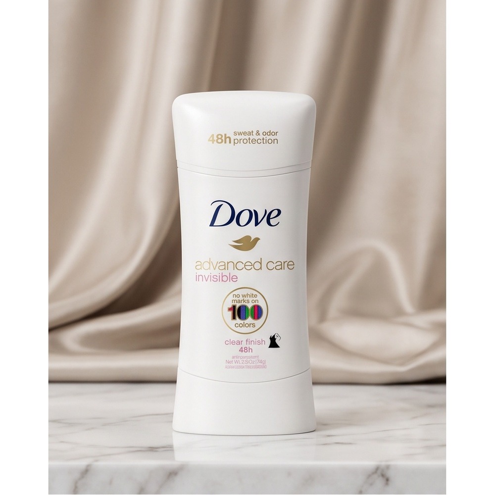 Dove Advanced Care Invisible Antiperspirant Stick Clear Finish 2.6oz Discontinue